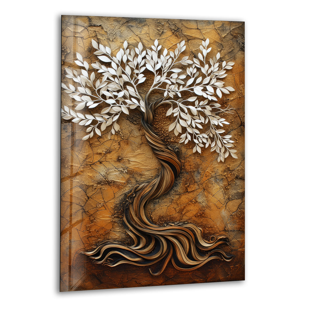 Life Of Tree Glass Wall Art, print on glass, glass printed photos