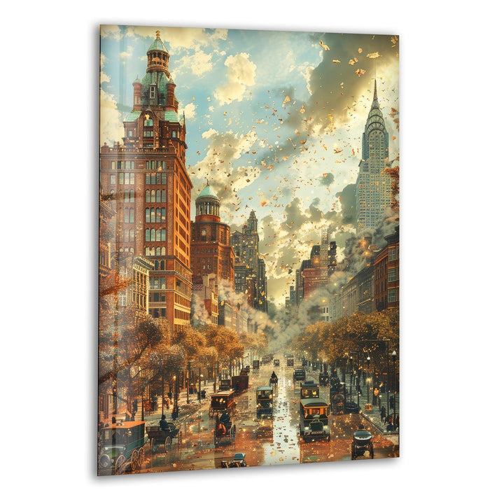 Old City Landscape Glass Wall Art Old City Landscape Glass Wall Art