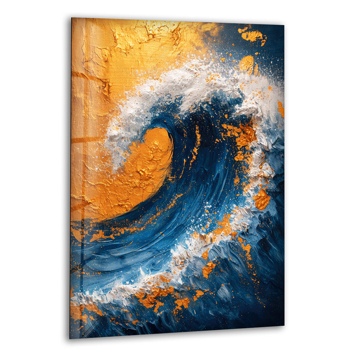 Ocean Wave Painting Glass Wall Art art glass wall art, glass wall art pictures