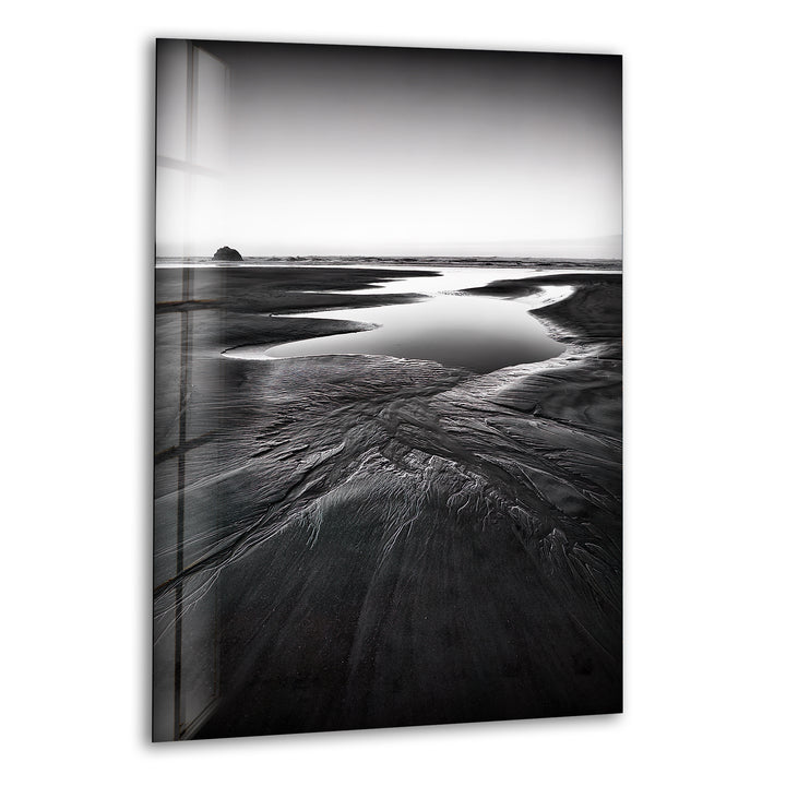 Patterns in The Sand Glass Wall Art glass image printing, glass prints from photos