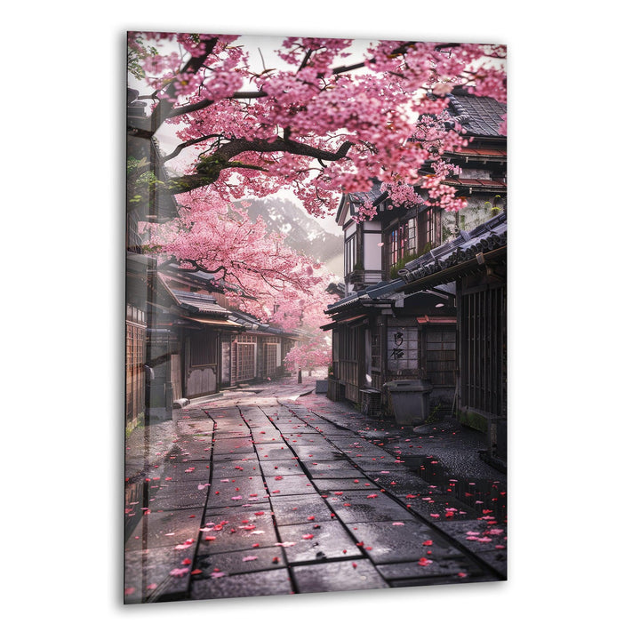 Japanese Sakura Glass Wall Art large glass photo prints, glass wall photos