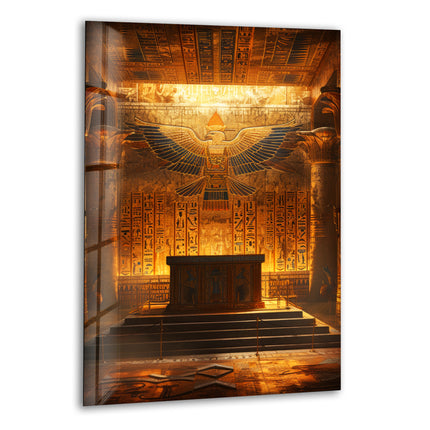 Pharaoh Grave Glass Wall Art