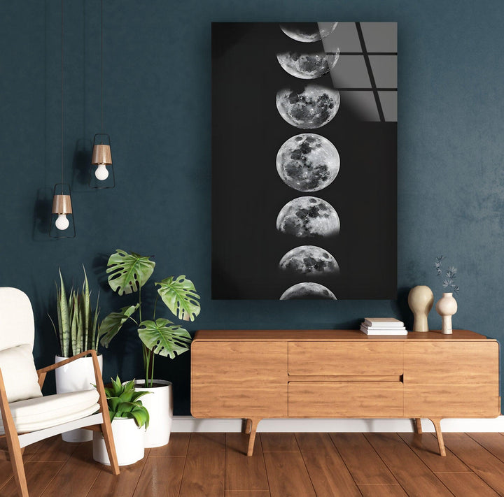 The Part of Moons Glass Wall Art print on glass, glass printed photos
