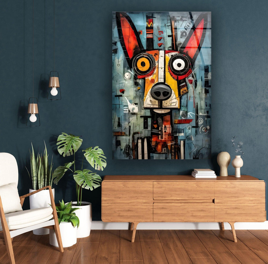 Dog From Tools Glass Wall Art print on glass, glass printed photos
