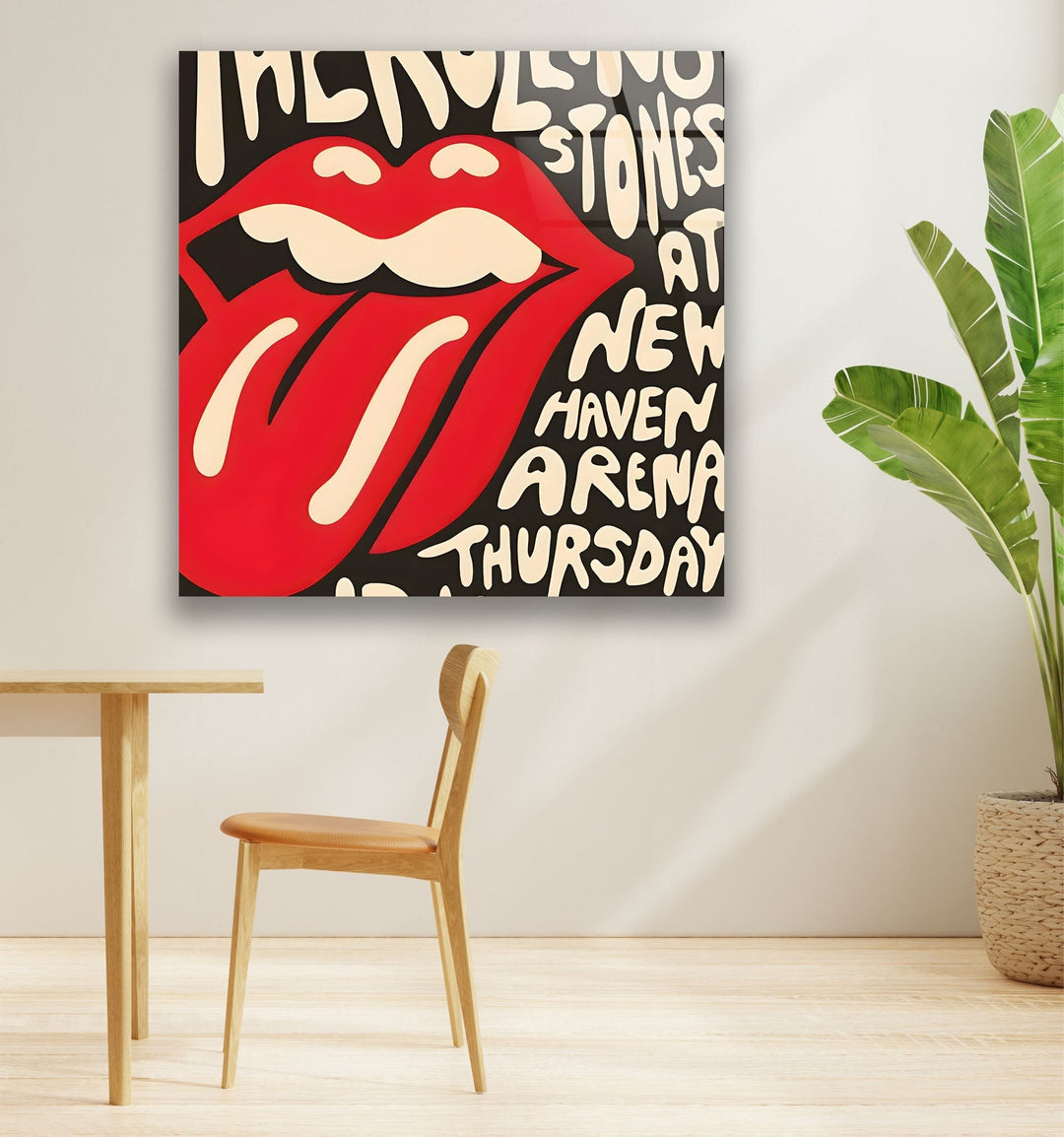 Red Lips Art Glass Wall Art picture on glass wall art, photos printed on glass
