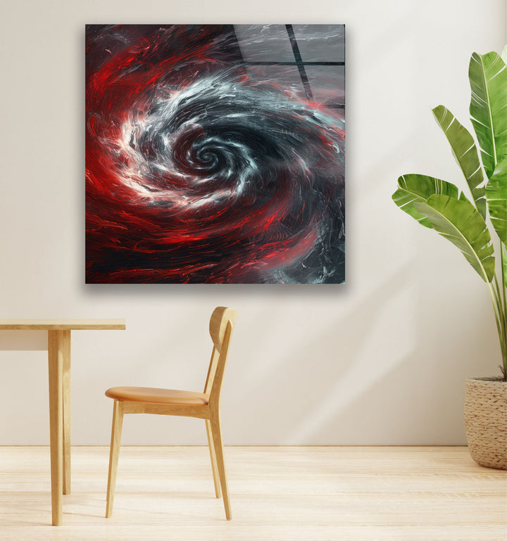 Black Hole Vortex Glass Wall Art