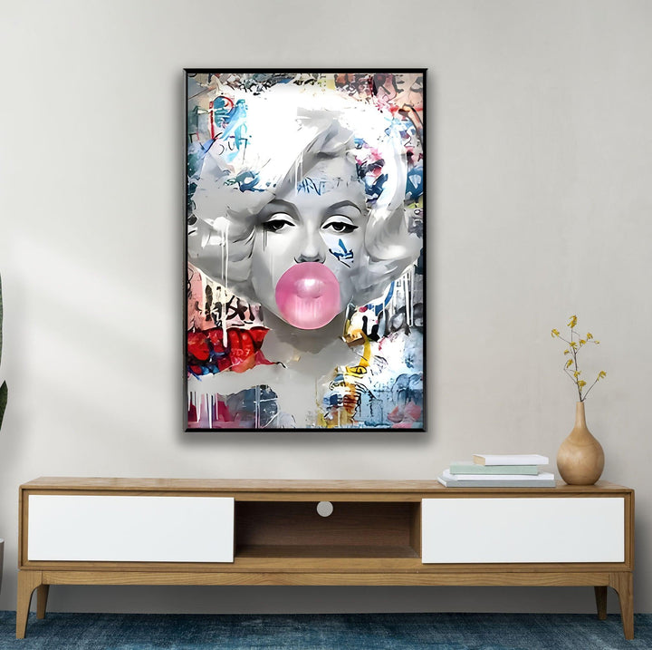 Marilyn Monroe Pop Art Glass Wall Art custom glass photo prints, large glass prints
