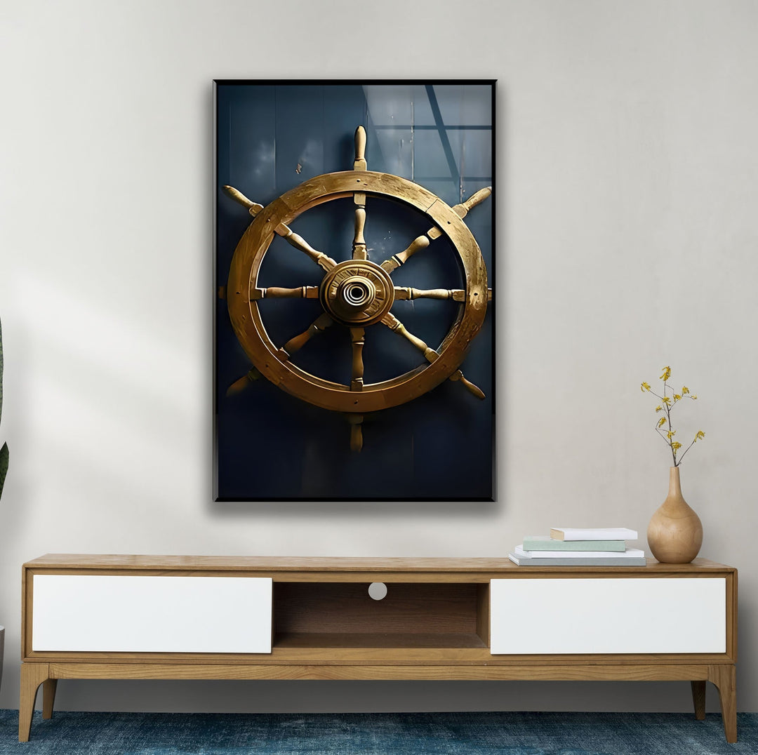 Ship Rudder Glass Wall Art glass image printing, glass prints from photos
