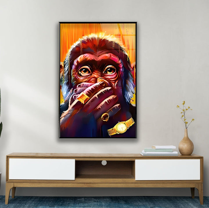 Cool Rich Monkey Glass Wall Art art glass wall art, glass wall art pictures
