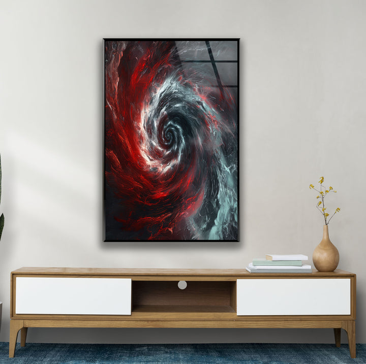 Black Hole Vortex Glass Wall Art