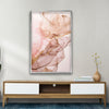 Abstract Pink Alcohol ink Glass Wall Art