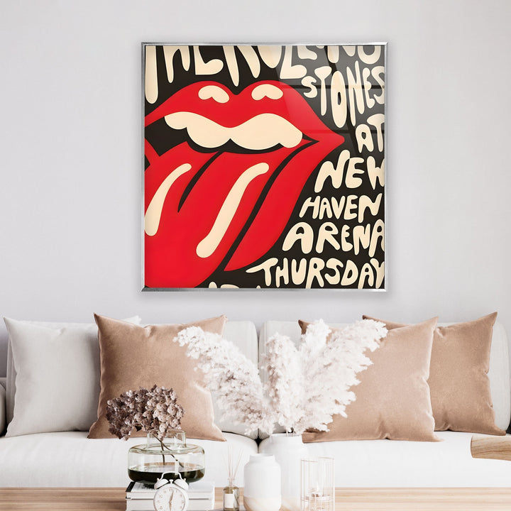 Red Lips Art Glass Wall Art large glass photo prints, glass wall photos
