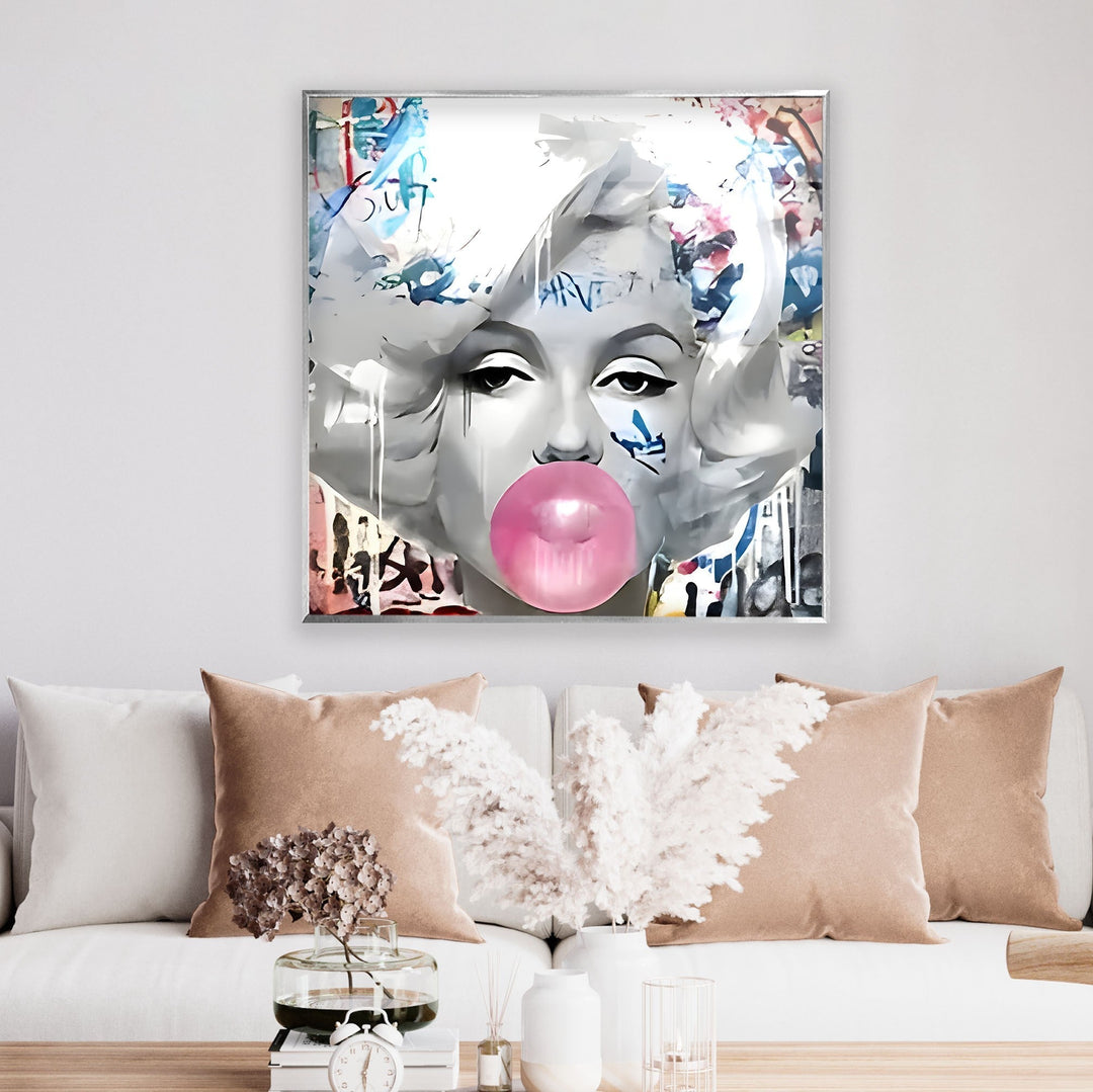 Marilyn Monroe Pop Art Glass Wall Art stained glass wall art, stained glass wall decor
