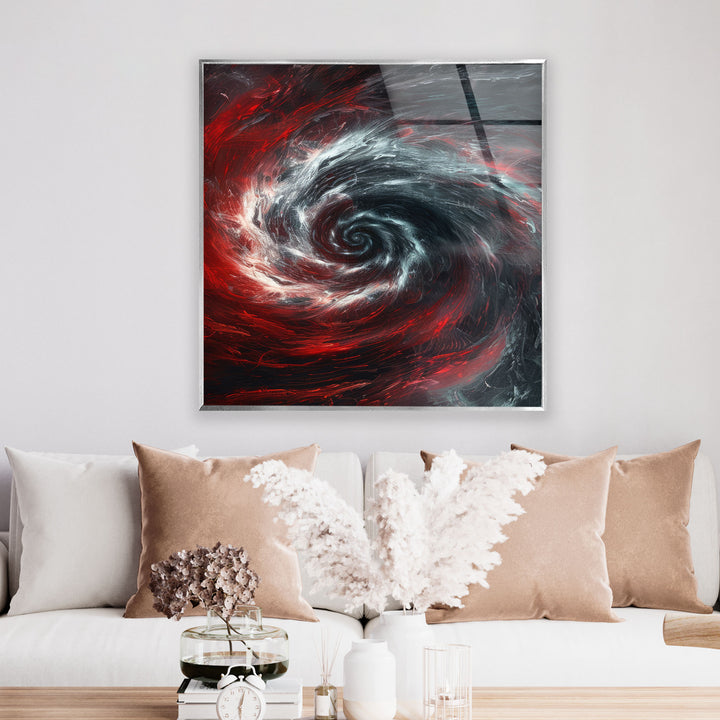 Black Hole Vortex Glass Wall Art