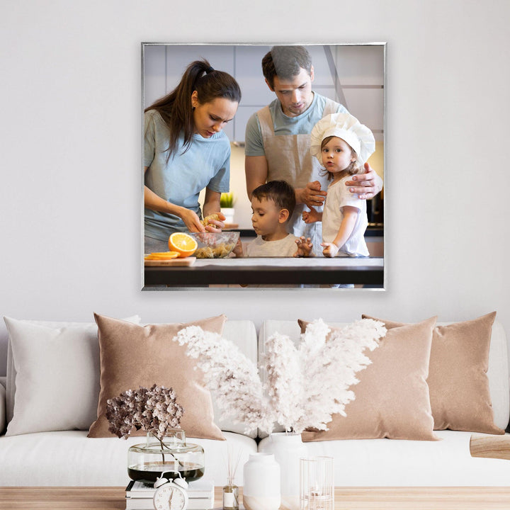 Square Print Photos On Glass