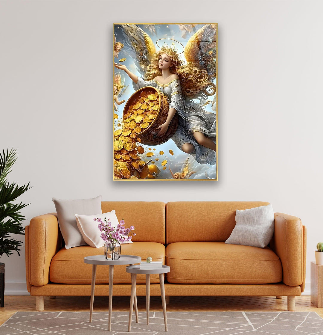 Money Fairy Glass Wall Art print on glass, glass printed photos
