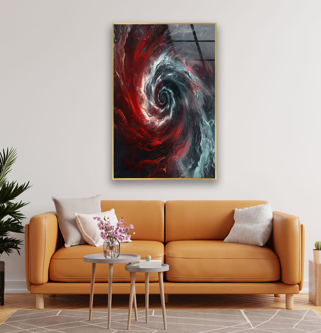 Black Hole Vortex Glass Wall Art