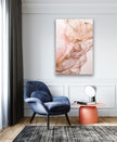 Pink abstract Art Pieces & Glass Art Prints