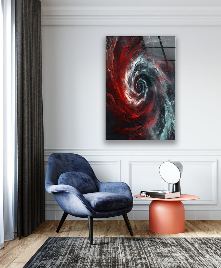 Black Hole Vortex Glass Wall Art