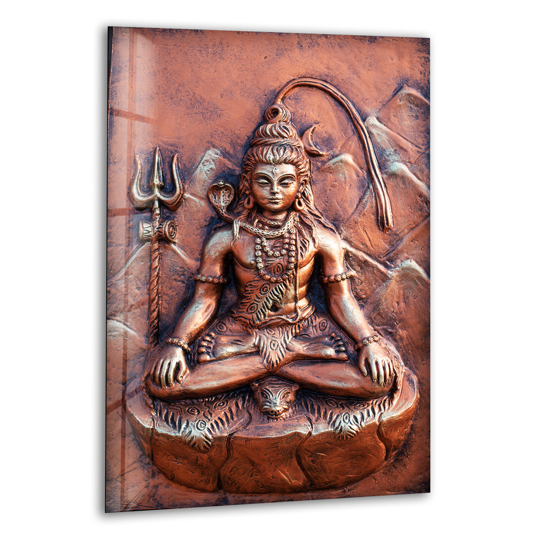 Spiritual Buddha Glass Wall Art for Living