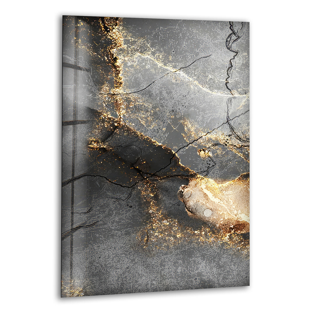 Dark Gold Alcohol ink Glass Wall Art High-quality materials and cutting-edge printing methods are used to make our Glass Wall Art and Tempered Glass Wall Art. These pieces not only show off your best designs and images in great detail, but they also last a very long time. Our range of glass paintings and wall pictures will keep your home looking stylish and up-to-date.