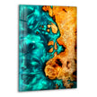 Green Epoxy Resin Wood Glass Wall Art