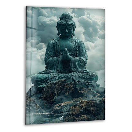 Buddha Glass Wall Decor for Homes