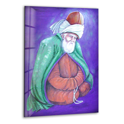 Rumi Mevlana Tempered Glass Wall Art Designs