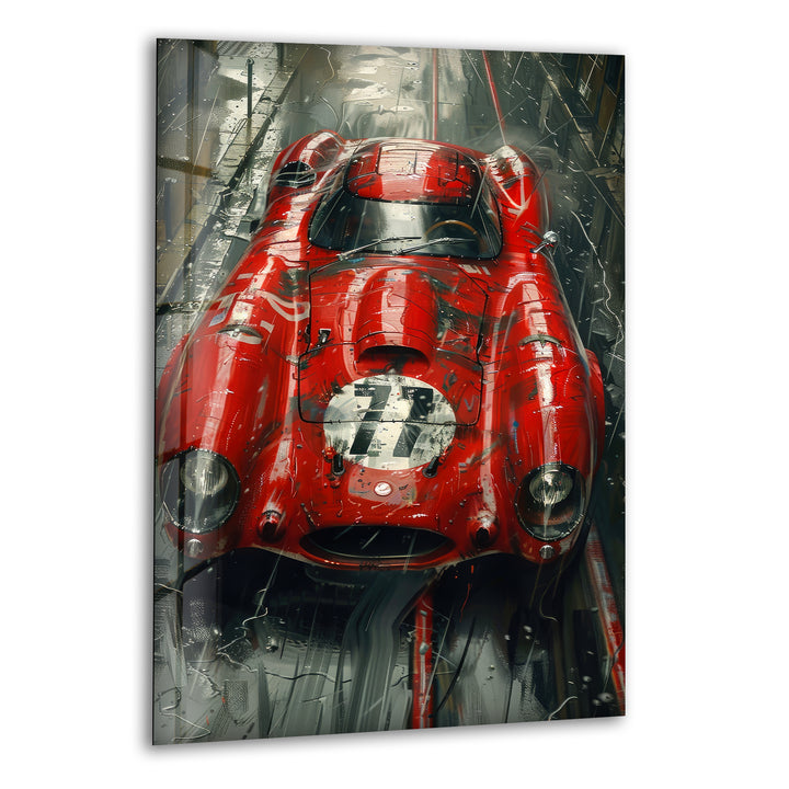 Race Car Cool Wall Decor & Glass Print Art