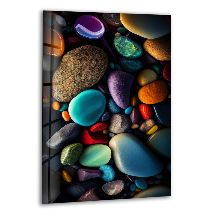 Sea Stones Cool Glass Art & Photo on Glass