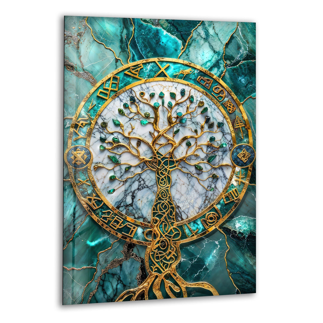 Emerald Design Tree Glass Wall Art glass wall decor, glass wall art decor
