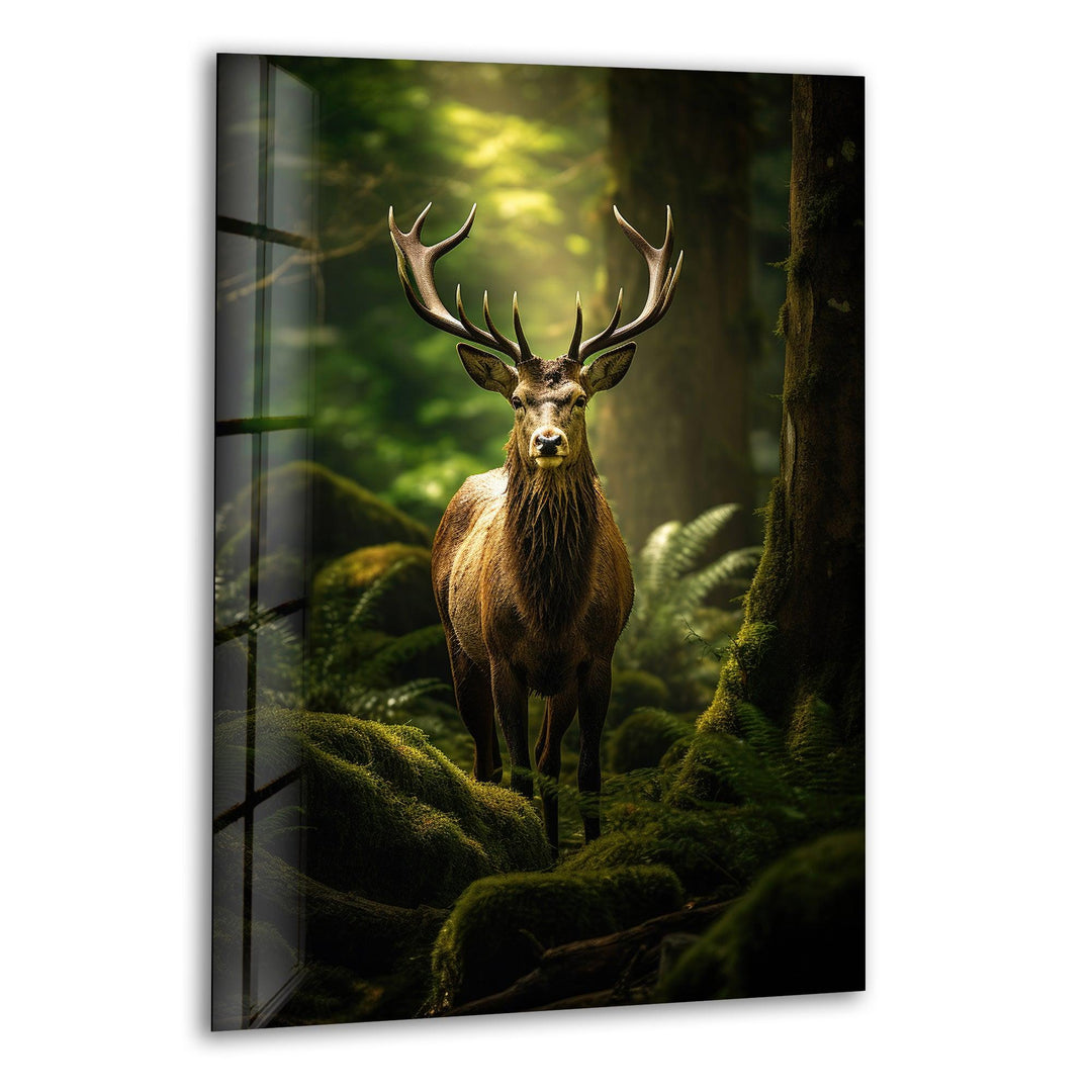 Deer In The Forest Glass Wall Art art glass wall art, glass wall art pictures
