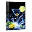 Cocktail Drinks Glass Wall Art High-Quality Glass Art Panels