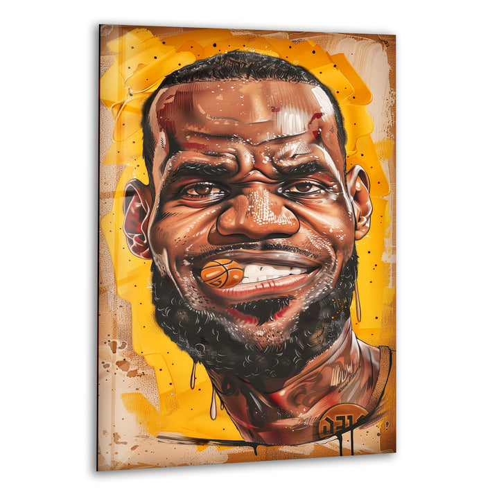 Lebron James Glass Wall Artwork Designs