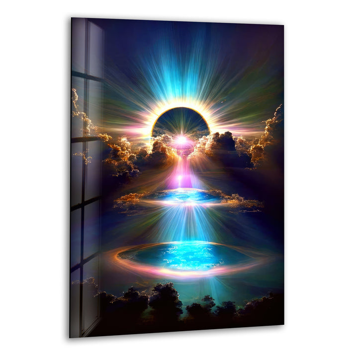 Fantasy Sky Glass Wall Art, print picture on glass, Tempered Glass Wall Art