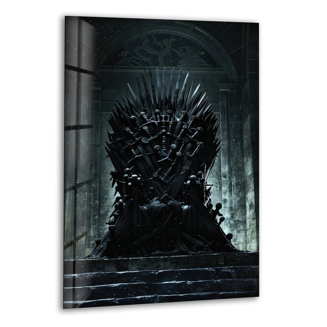 Game of Thrones Iron Throne Photo on Glass