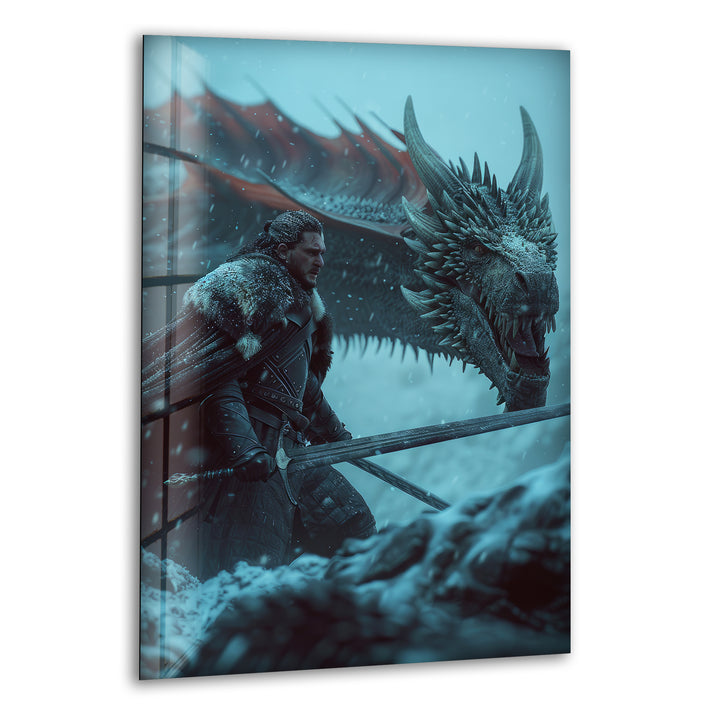 Game Of Thrones Jon Snow Glass Art Painting Collections