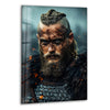 Vikings Ragnar Lothbrok Glass Wall Art