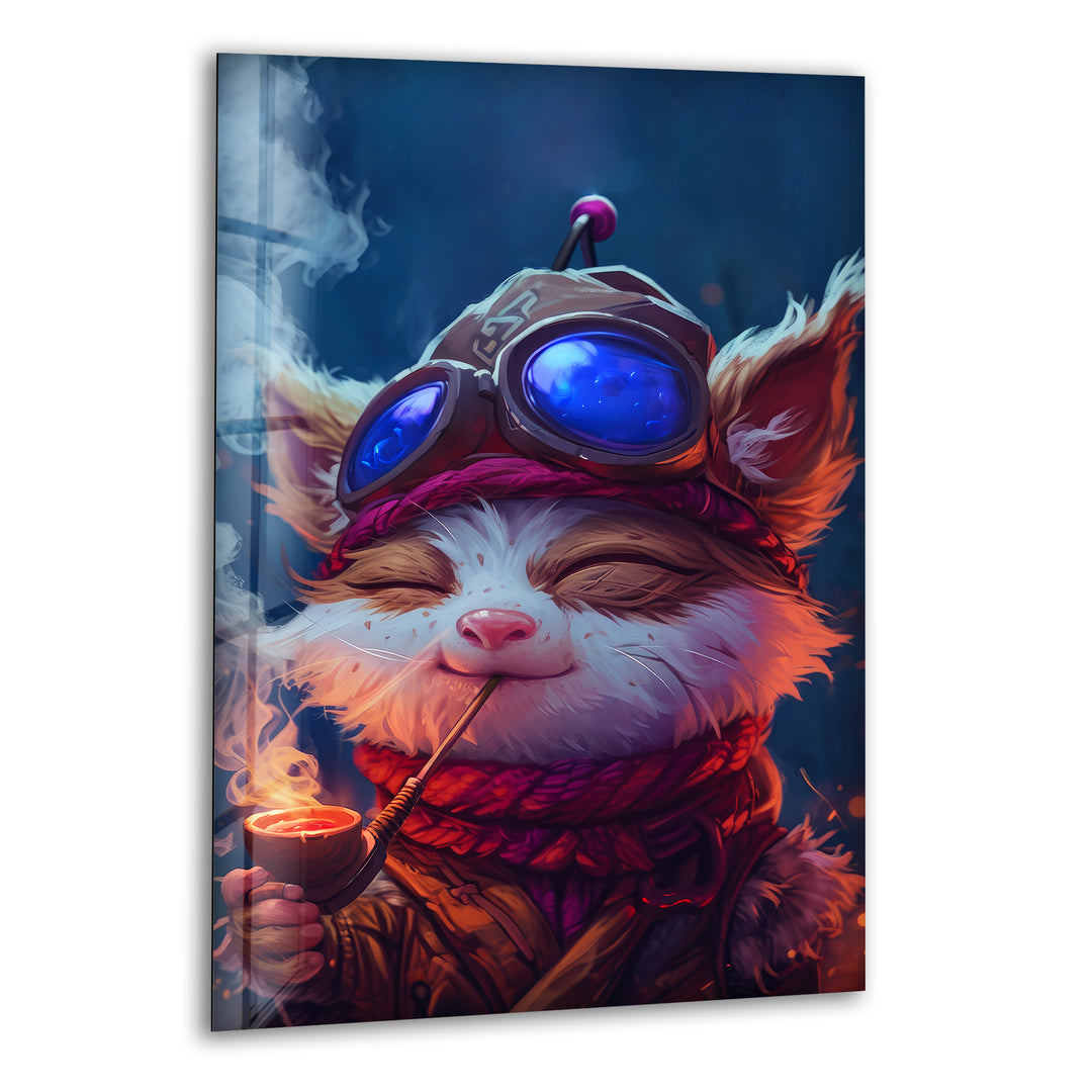 League of Legends Teemo Glass Wall Art glass wall decor, glass wall art decor
