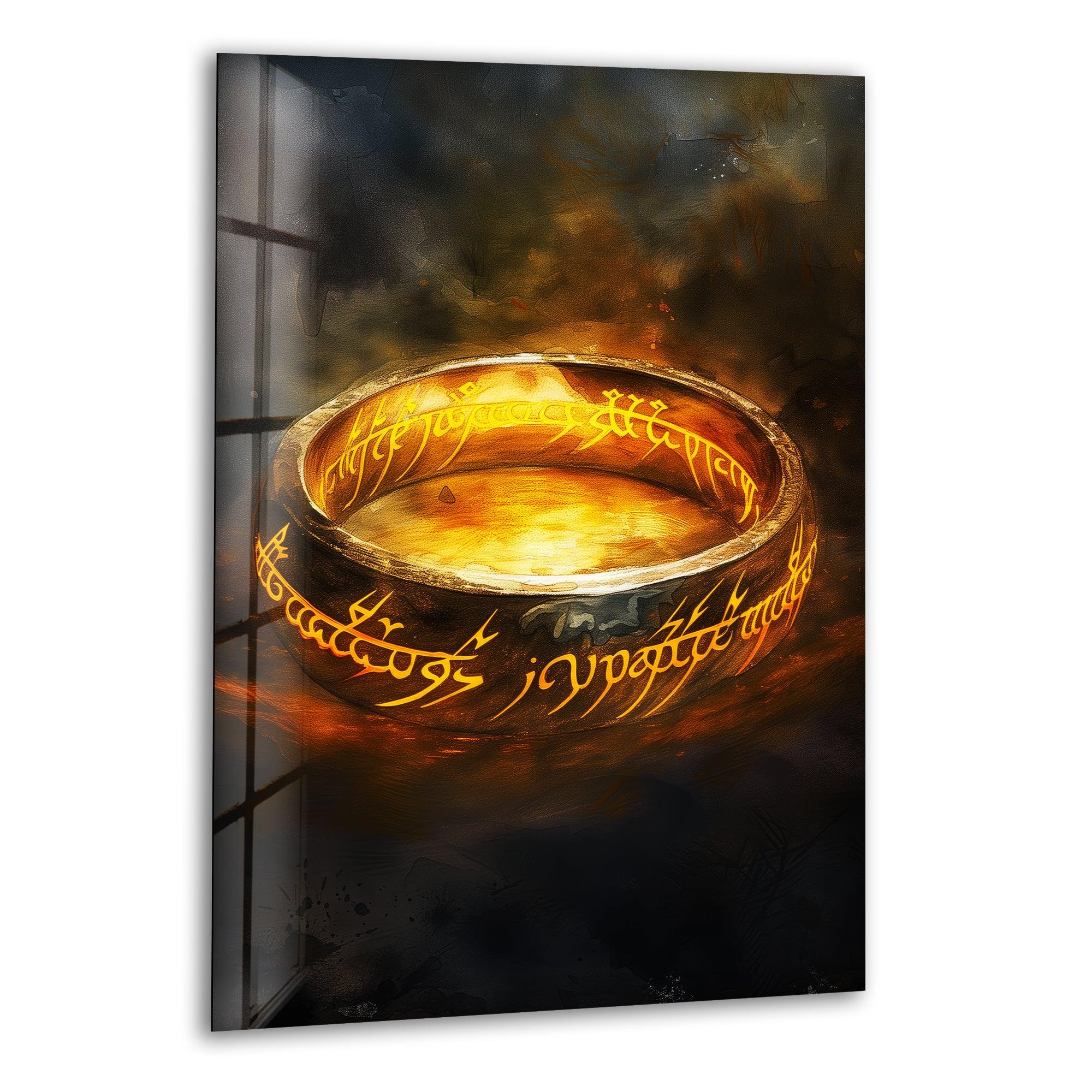 Lord of the Rings Sauron Ring Glass Wall Art