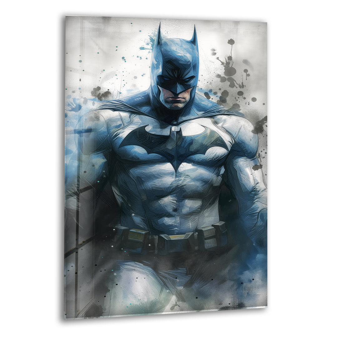 Batman Painting Glass Wall Art, print picture on glass, Tempered Glass Wall Art