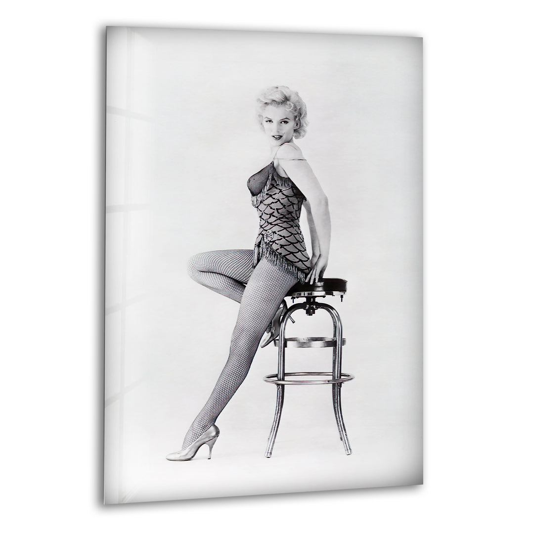 Marilyn Monroe White Glass Wall Art glass pictures for Wall, glass prints wall art
