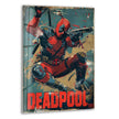 Deadpool Movie Poster Glass Wall Art, print on glass, glass printed photos