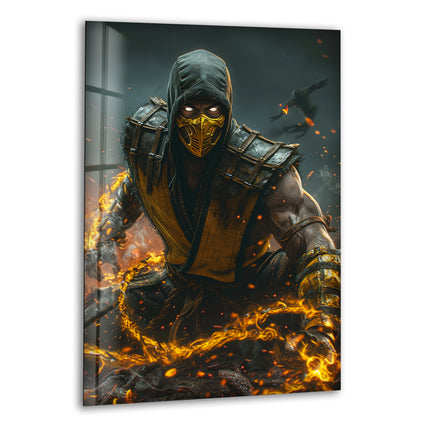 Mortal Kombat Scorpion Photographs on Glass Prints