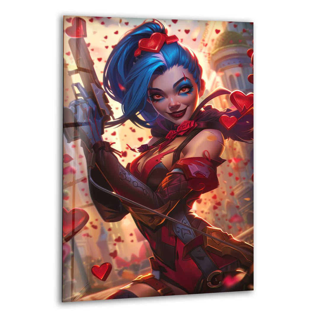 League of Legends Jinx Luxury Glass Photo Prints