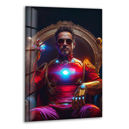 Iron Man Glass Wall Art glass art painting, glass art for the Wall
