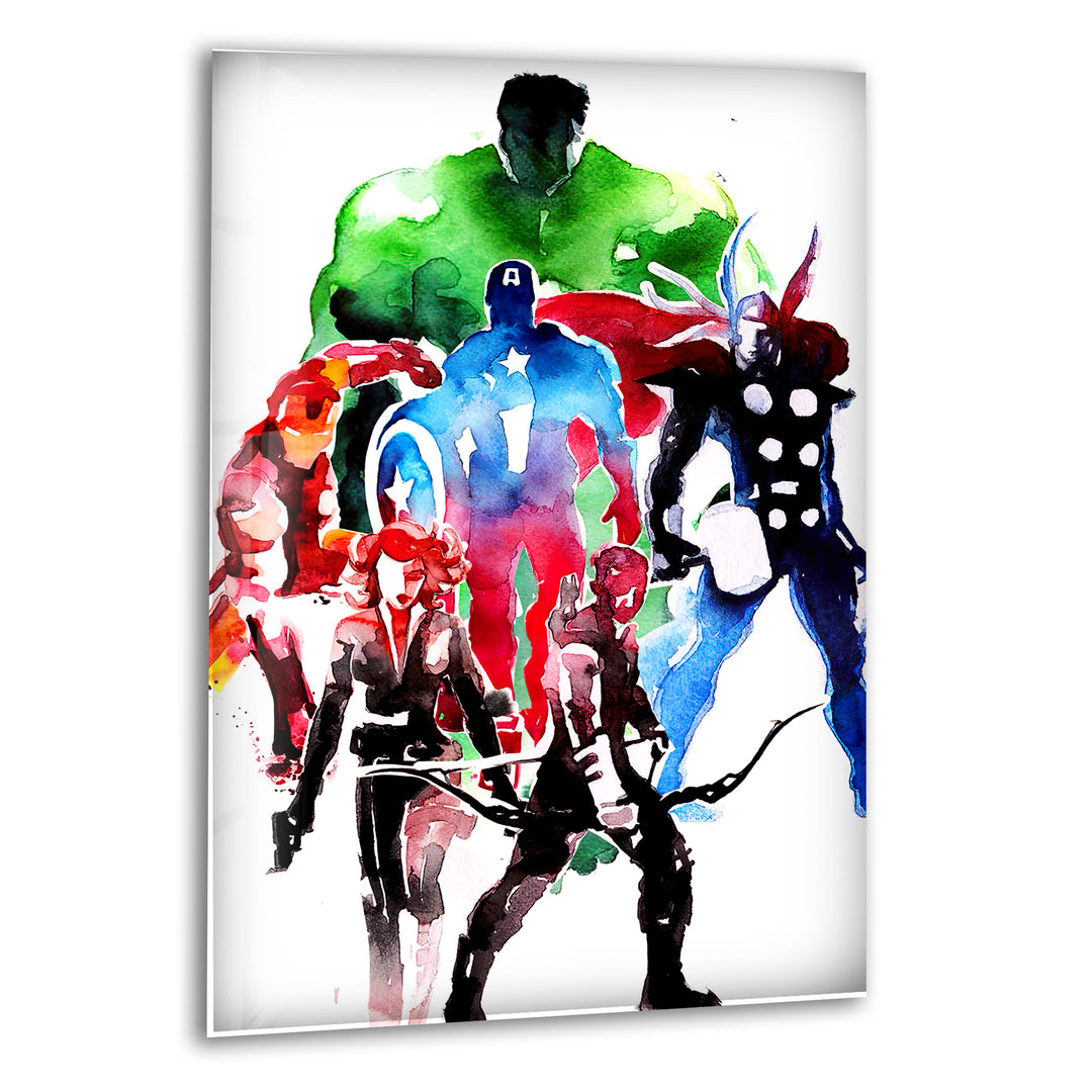 Avengers Oil Painting Glass Wall Art stained glass wall art, stained glass wall decor
