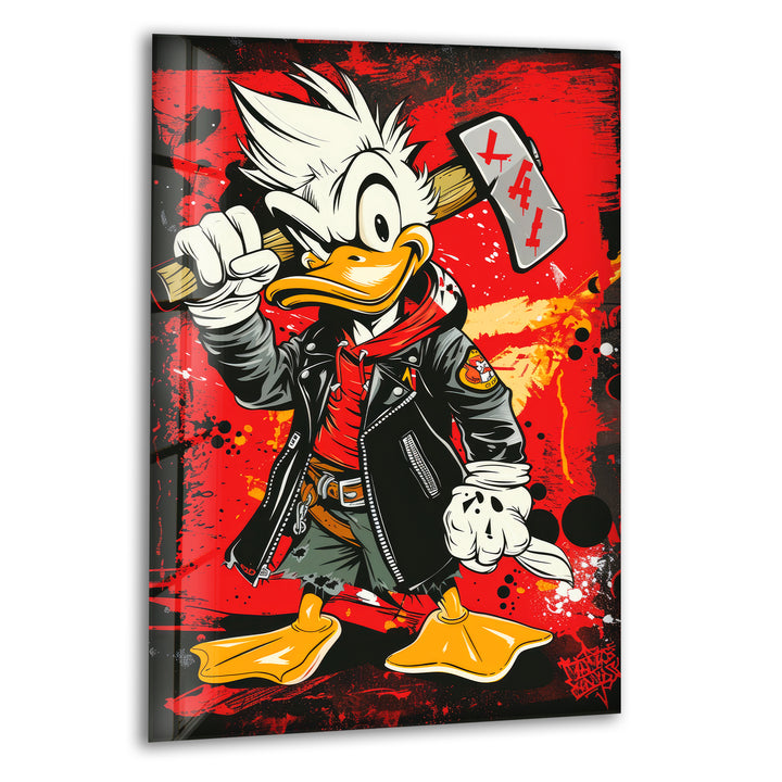 Donald Duck Glass Wall Art large glass photo prints, glass wall photos
