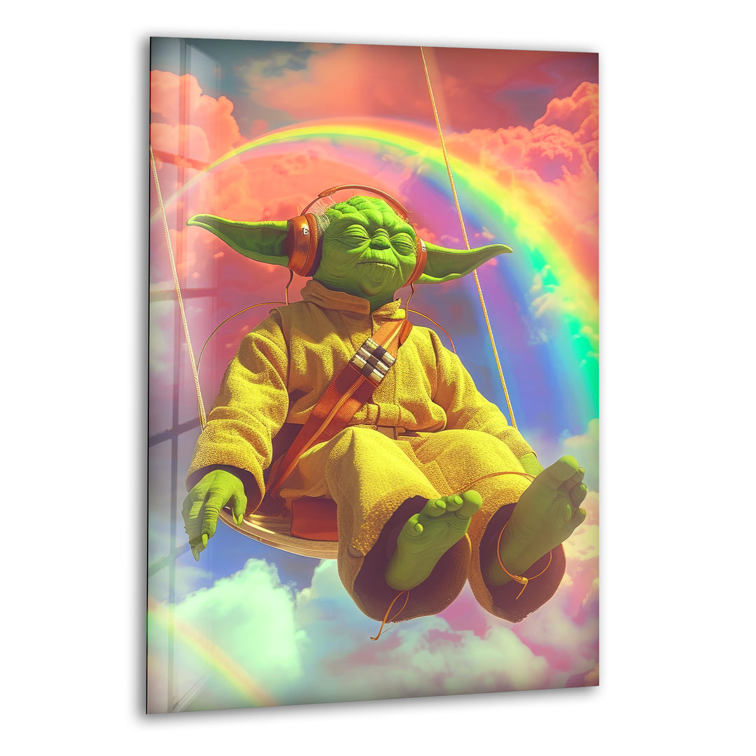 Star Wars Yoda Glass Wall Art glass photo prints, glass picture prints
