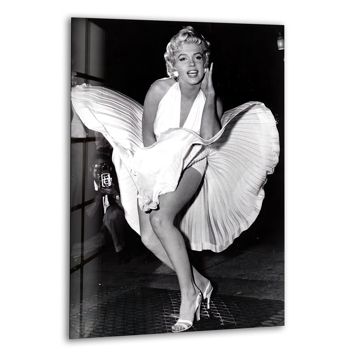 Marilyn Monroe Portre Glass Wall Art custom glass pictures, glass art prints
